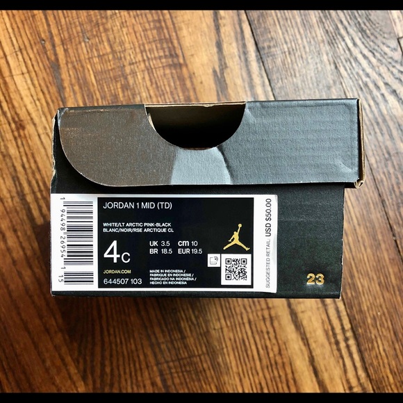 Air Jordan Retro 1 Mid Arctic Pink 4C 644507-103 - Picture 7 of 7